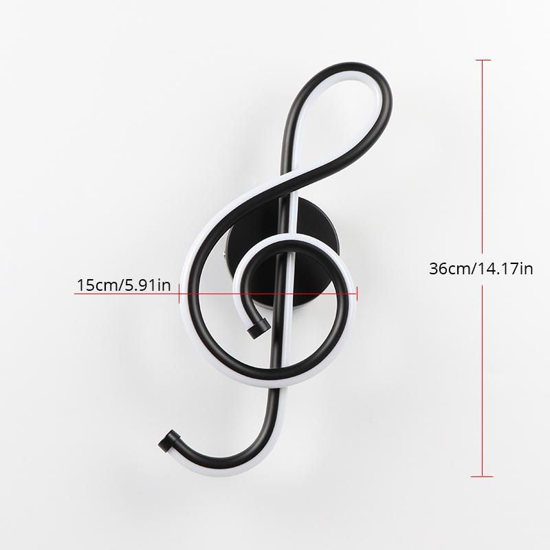 LED Wall Lamp Bedroom Beside Wall Light Music Clef Shape Home Indoor Wall Lights for Bedroom (WH-OR-172)