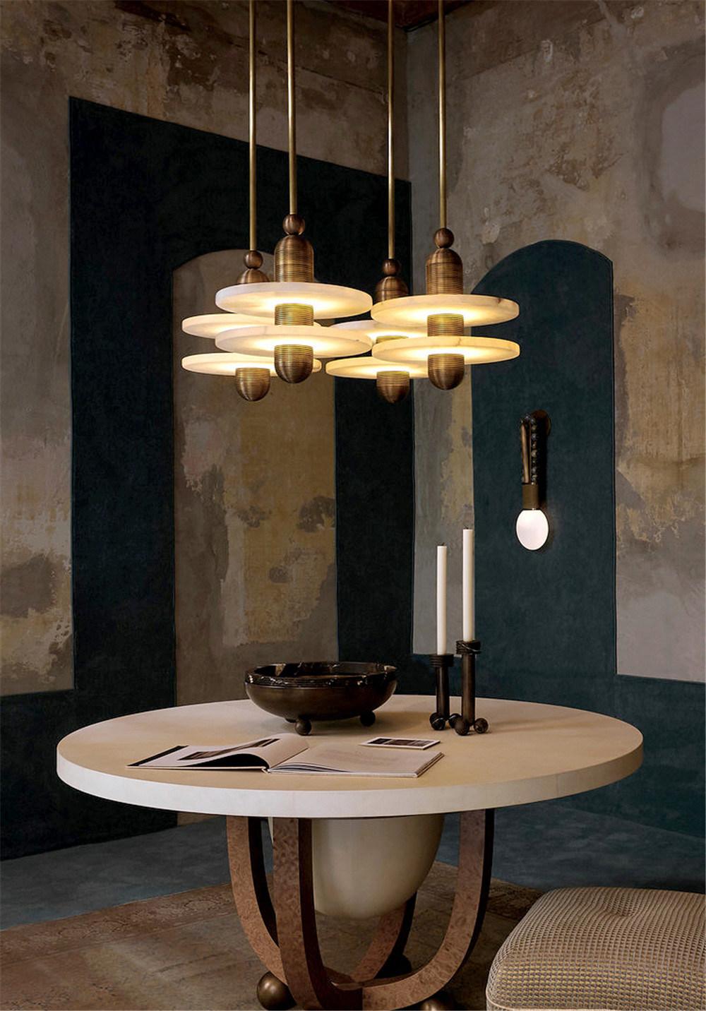 Modern Restaurant Marble LED Table Lamp