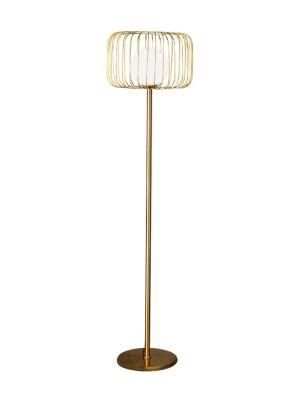 Nordic Modern Home Living Room Decoration Light Romantic Designer Stand Gold Metal Glass LED Floor Lamp