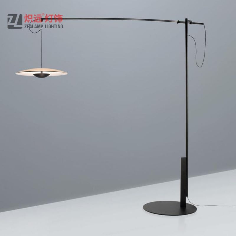 Contemporary Fancy Black Metal Floor Lamp for Study Room Decoration