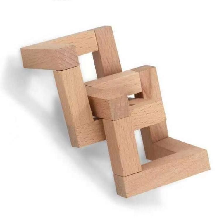 New Design Jigsaw Puzzle DIY LED Table Night Lamp Modern 1PC LED Bedside Night Light with Wood Bracket Hot 3D Illusion Table Night Lamp