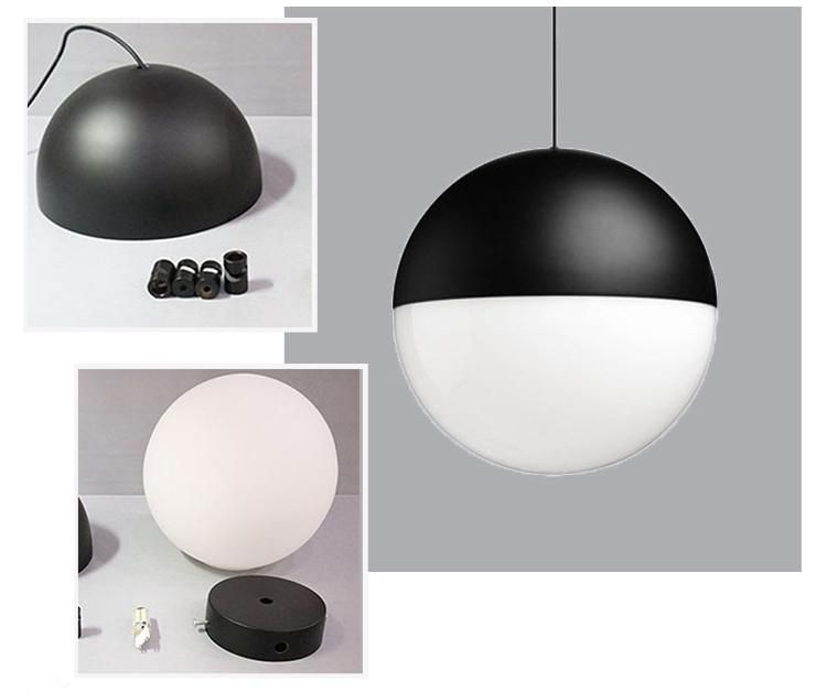 Modern Island Chandeliers Aluminum Acrylic Black E27 Pendant Lights