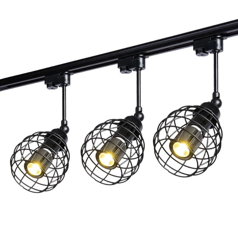 Chrome Industrial Pendant Light LED Spot Pendant Lamp Fixtures Black White Color (WH-VP-35)