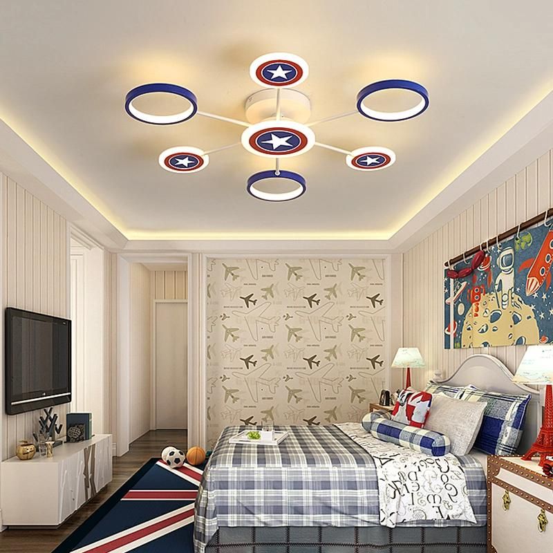 Kids Bedroom Decor LED Lights for Room Indoor Chandelier Lighting Baby Boy Ceiling Lamp (WH-MA-181)