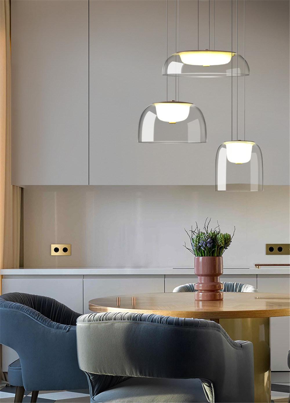 Modern Designer Glass Pendant Lights Dining Room Living Room Kitchen Hanging Lamp Simple Hanglamp Home Decor Light Fixtures