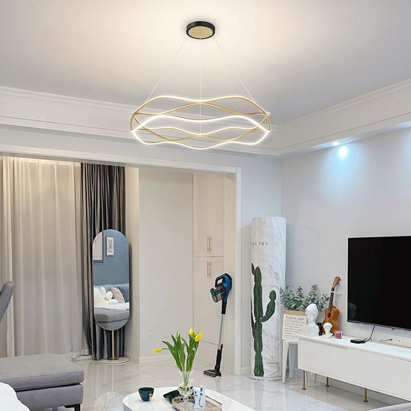 LED Living Room Modern Chandelier Lighting Contracted Nordic Restaurant Pendant Lamp