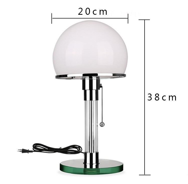 Nordic Glass Lamp Hotel Decoration Bedroom Bed Head Creative Personality Simple Fashion Study Reading Bauhaus Lamp