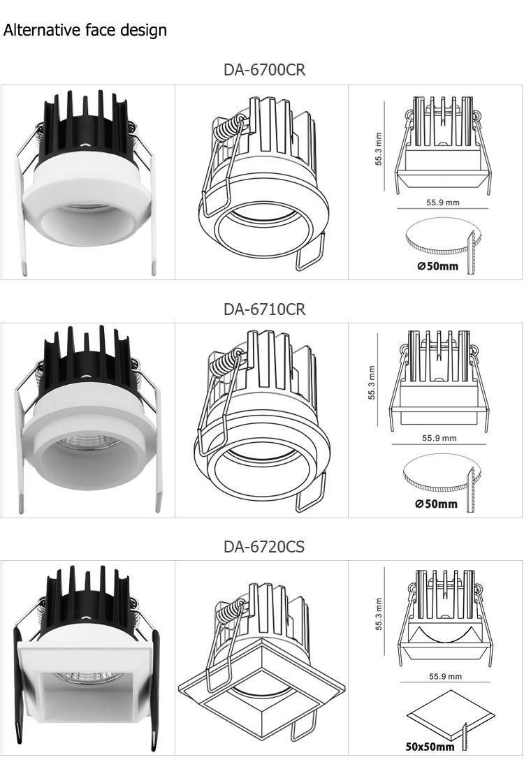 LED Spotlight Ceiling Spotlights Recessed COB LED Lights Downlight