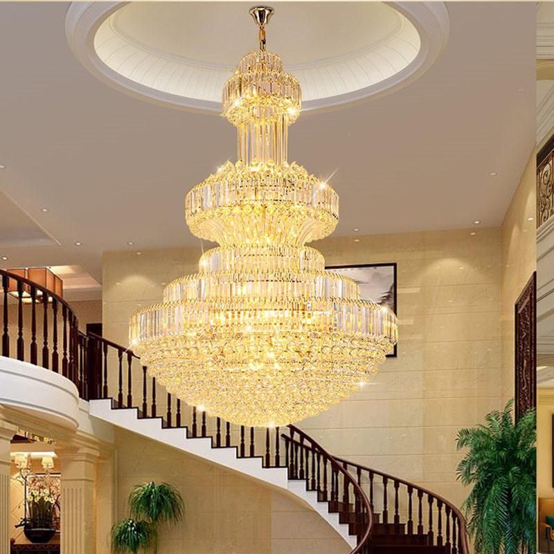 Crystal Chandelier Villa Living Room Contracted Modern Lobby Hall Stair Lighting
