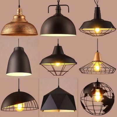American Retro Industrial Style Iron Art Pendant Light Bar Cafe Restaurant Chandelier Pendant Lamps