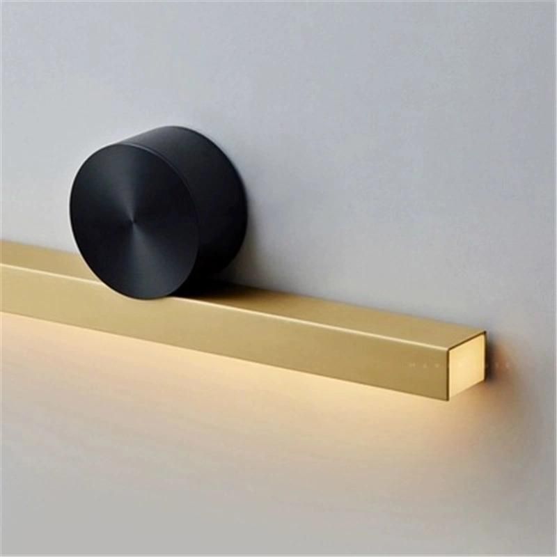 Gold Brass LED Wall Lamp Creative Nordic Minimalist Wall Lamp (WH-OR-104)