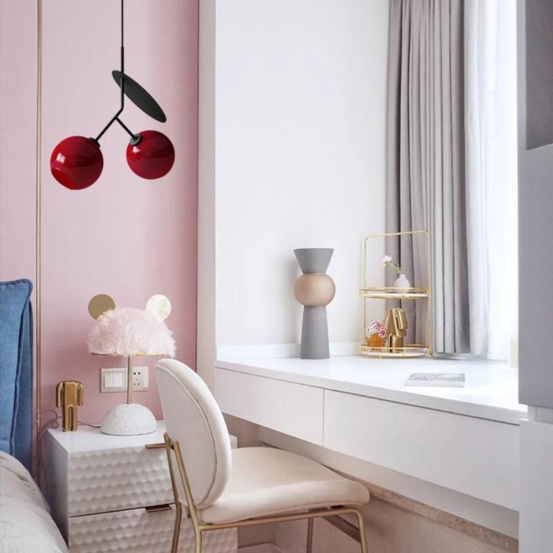 Cherry Design Vintage Style Creative Chandelier Restaurant LED Pendant Lamp