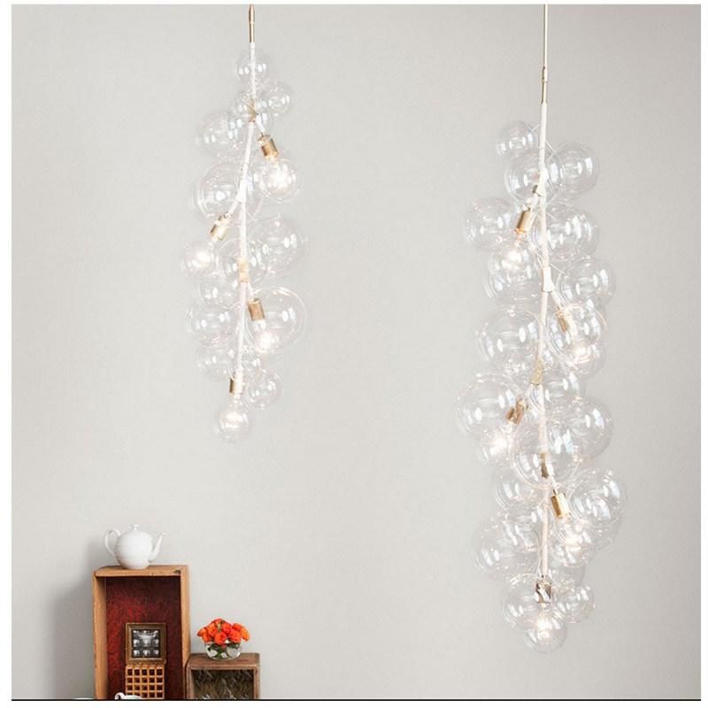 Clear Glass Bubble Decorative Ball Creative Pendant Light Haning Lamp