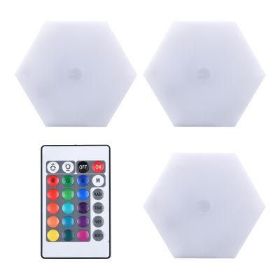 Wireless Hexagonal Lampmodular Touch Sensitive Lighting Creative Decoration Wall Lamps