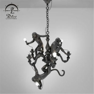 Modern Style of Resin Monky with sculpture Pendant Light