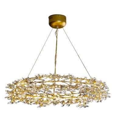 Pendant Lamp Decorative Lighting Village Branch Crystal Living Room Lamp
