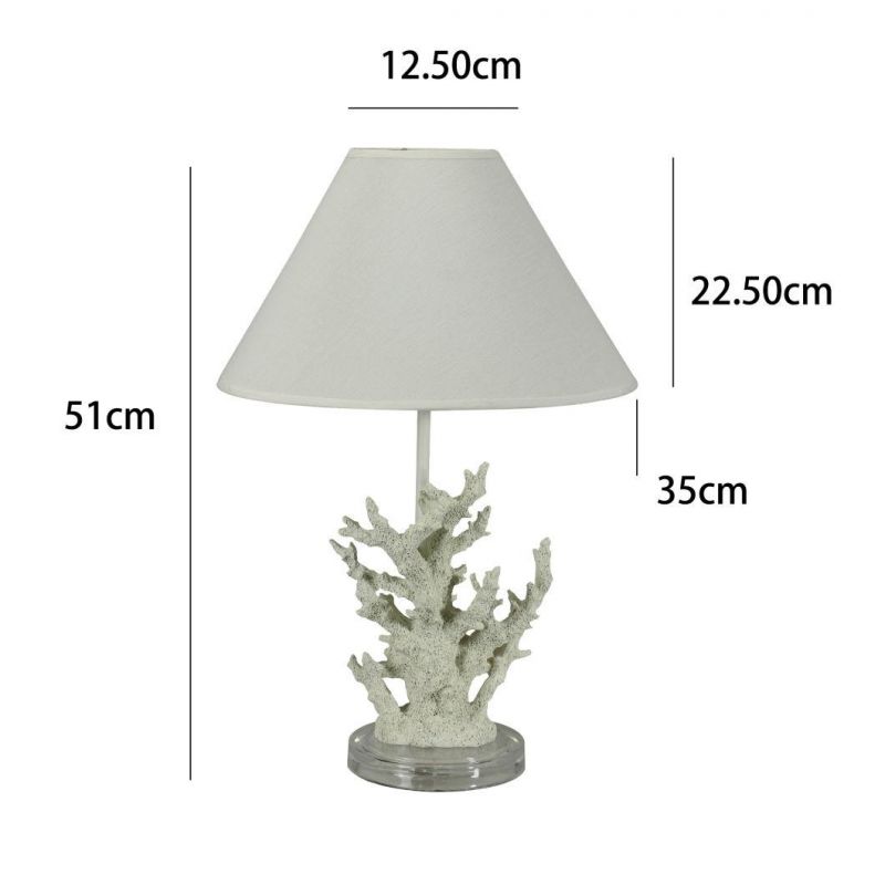 Natural Fashion Coral Base Interior Decoration Table Lamp LED Light