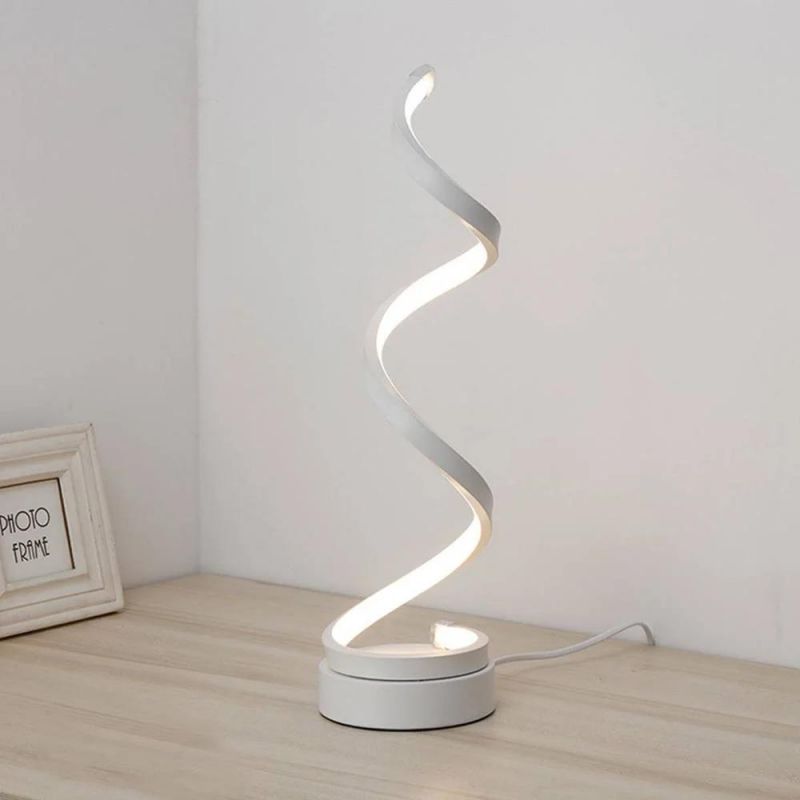 Minimalist Floor Lamp for Living Room Bedroom Spiral Lamp LED Floor Lamp (WH-MFL-08)
