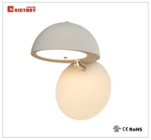 Indoor Modern Simple White Metal LED Wall Lamp