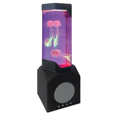 Tianhua Aquarium Color Changing LED Lamp Night Lights Music Player at The Bottom Jellyfish Lamp LED