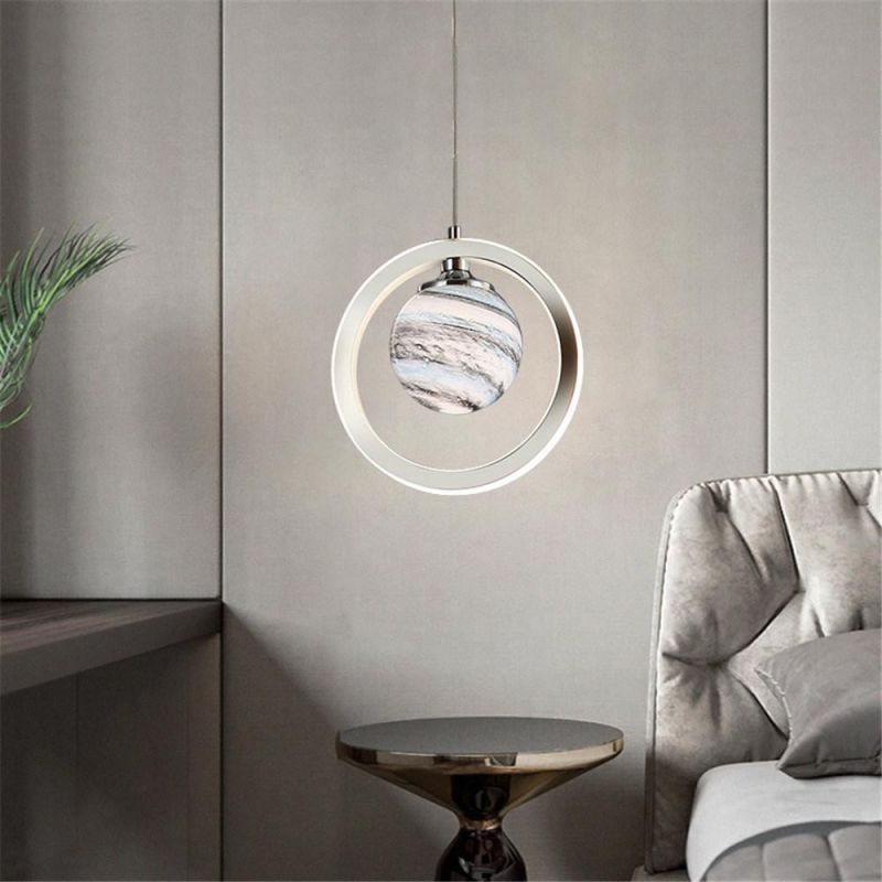 Modern Simple Wandering Earth Chandeliers Starry Sky Art Restaurant Children′ S Room Drop Light Double Kitchen Hanging Lamps