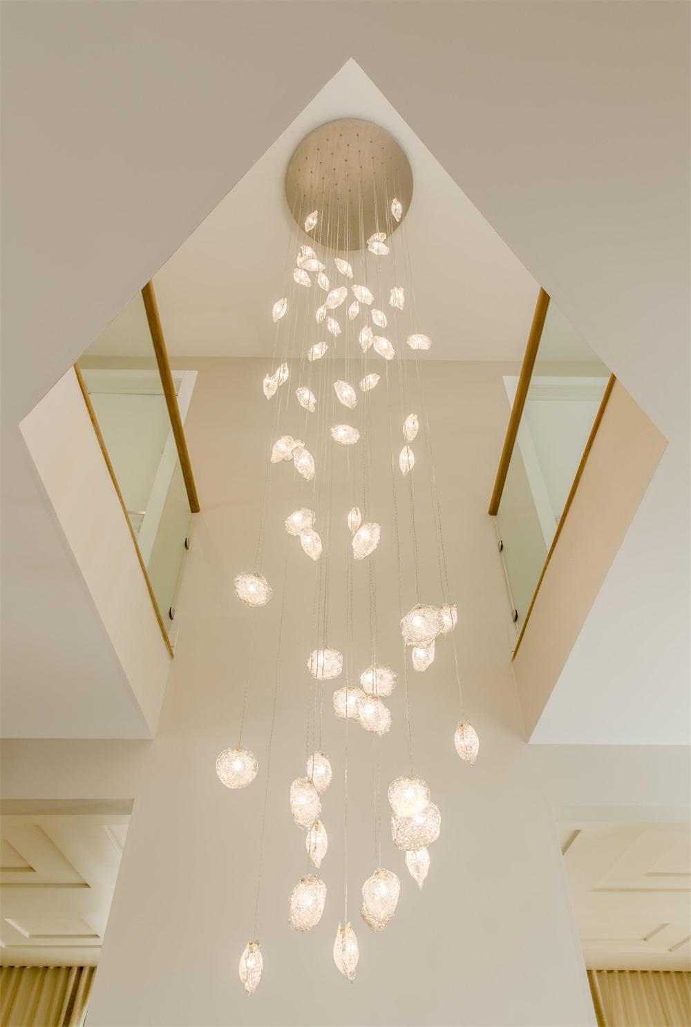 Camilamp Hot Sale Simple Nordic American Hanging LED Ceiling Lights Bedroom Chandelier Luxury Pendant Light