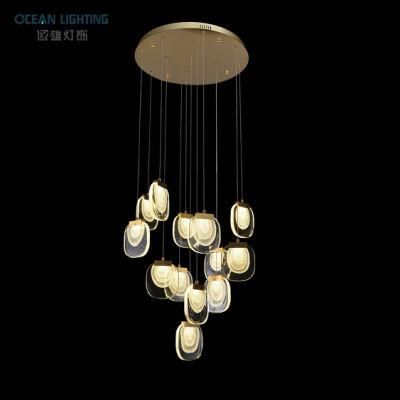 Golden Warm Lighting 3000K Metal 22*3W Crystal Chandelier Lighting