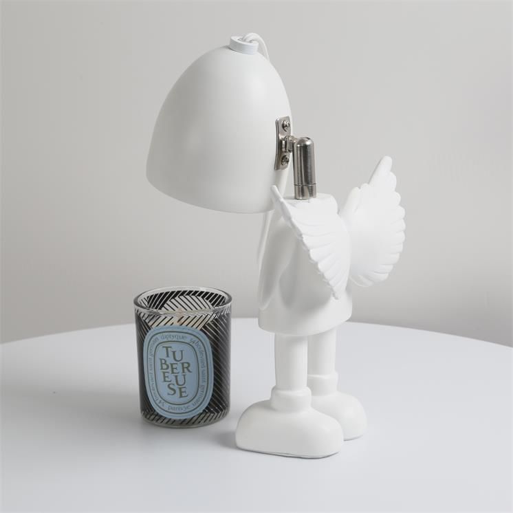 Creative Scented Candle Angel Melting Wax Candle Lamp Atmosphere Adjustable Aromatherapy Lamp Bedroom Lamp