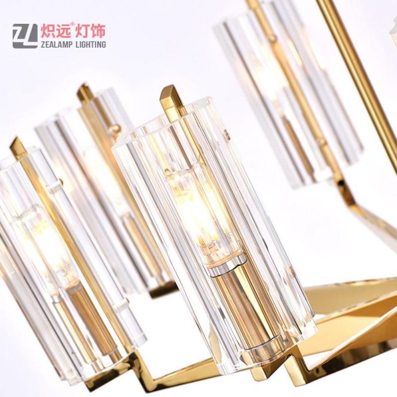 New Style Stainless Steel and Glass Shade Pendant Lamp