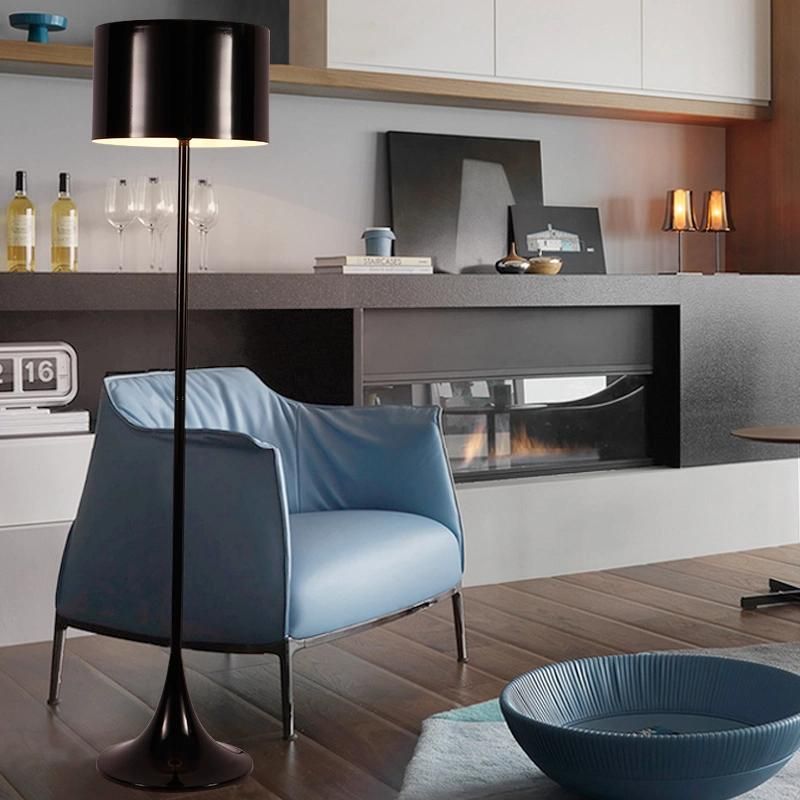 Nordic Simple Designer Floor Lights for Living Room Ssofa Bedroom Study Black LED Stand Light (WH-MFL-58)