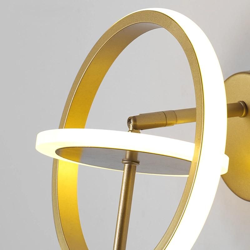 Modern Lamp Round Living Room LED Lighting Bedside Room Household Wall Light