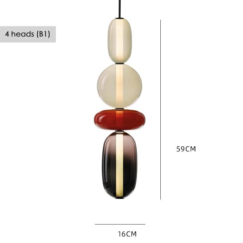 Nordic Multicolored Glass Pendant Lights Bar Cafe Lamps Hanging Candy Dining Room Home Decor Pendant Lamp (WH-AP-250)