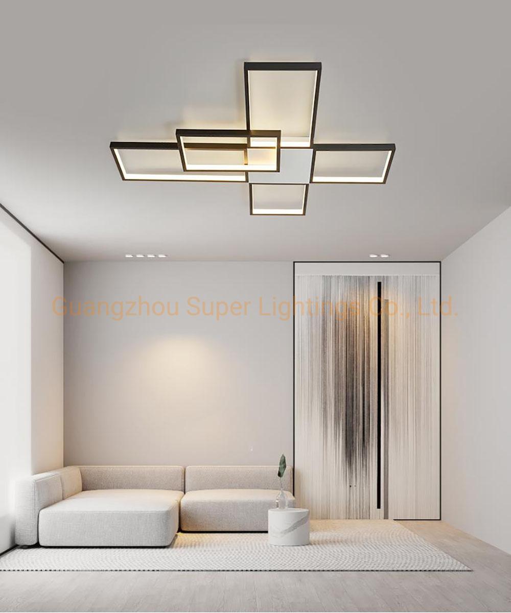 Square Light Recessed Chandelier LED Pendant Light for Living Room