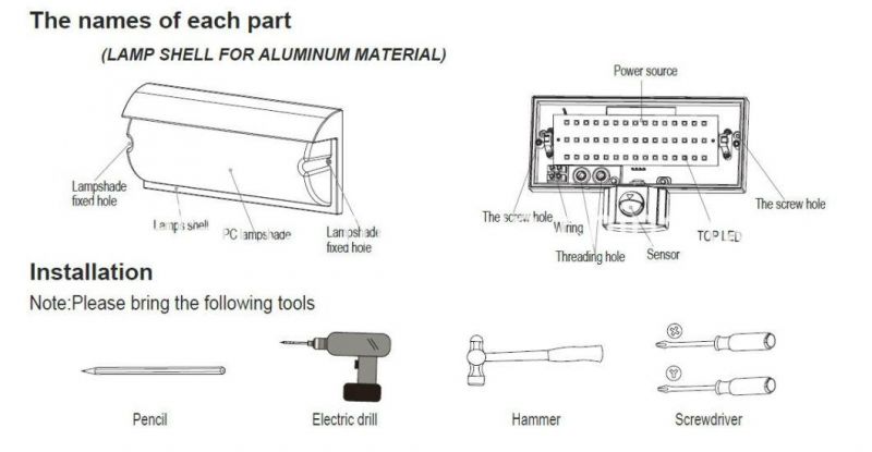 LED Sensor Wall Lamp (KA-W95)