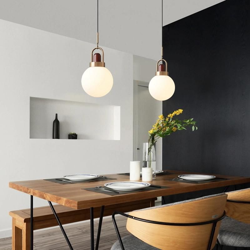 Nordic Ins Bedroom Bedside Chandelier Simple Modern Creative Small Pendant Lamp