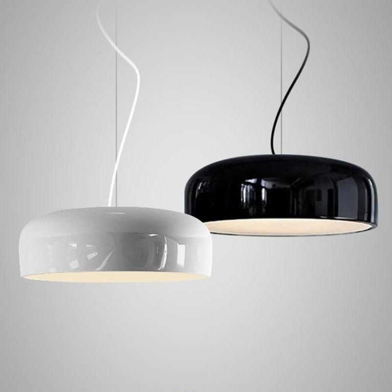 Vintage Pendant Light Hotel Bar Restaurant Light Pan White Black Pendant Light Suspension Pendant (WH-AP-233)