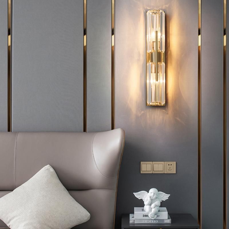 Living Room Lighting Crystal Light Modern Simple Hotel Decorative Wall Lamp
