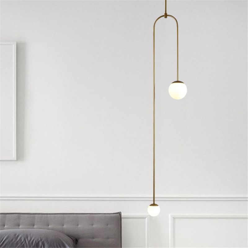 Interior Suspension Opal Glass Pendant Lamp for Wedding Decoration