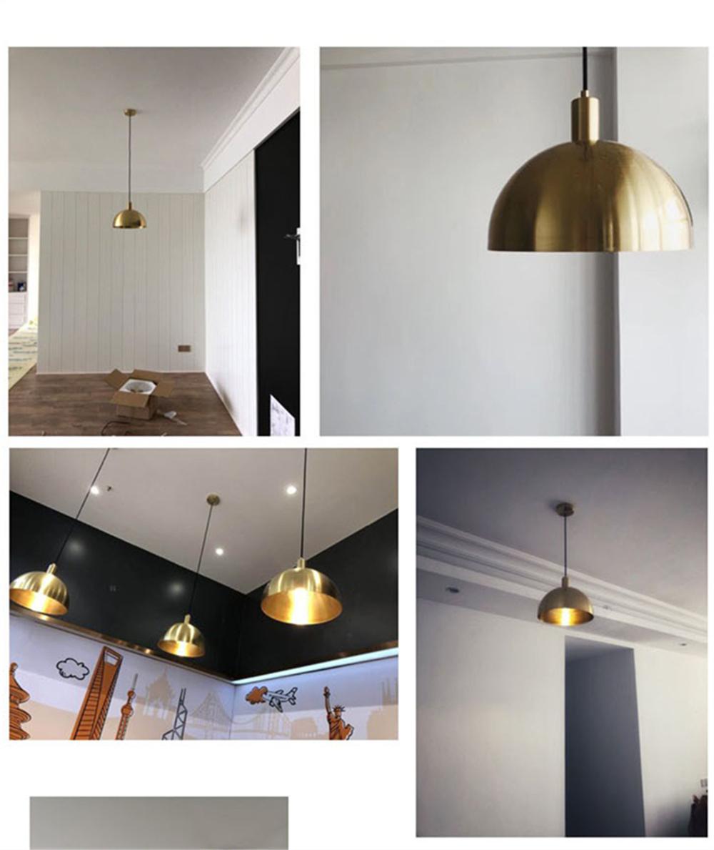 Nordic Brass All Copper Restaurant Bar Simple Chandelier