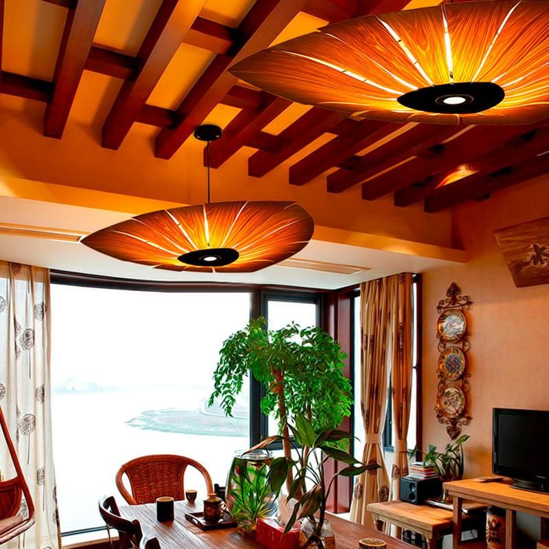 Umbrella Retro Style Chandelier Dining Room Restaurant Mall Pendant Lamp
