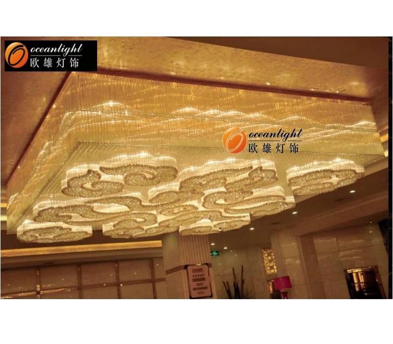 Modern Lobby Crystal Hotel Chandelier Pendant Light for Project Chandelier Chandeliers Lighting