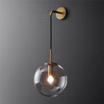 LED Glass Ball Mirror Living Room Decoration Wall Lamps for Bed Room (WH-OR-34)