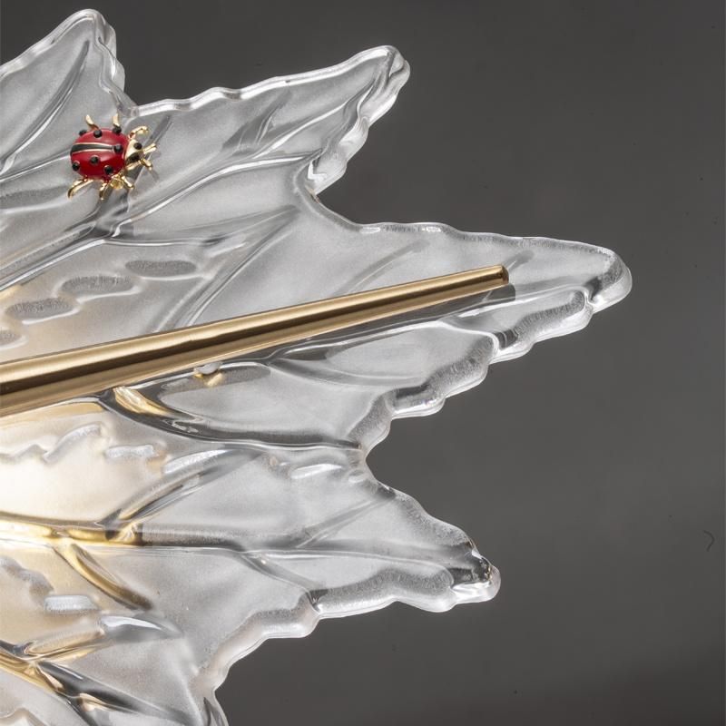 Nordic Modern Decorative Maple Leaf Design Glass LED Wall Lamp