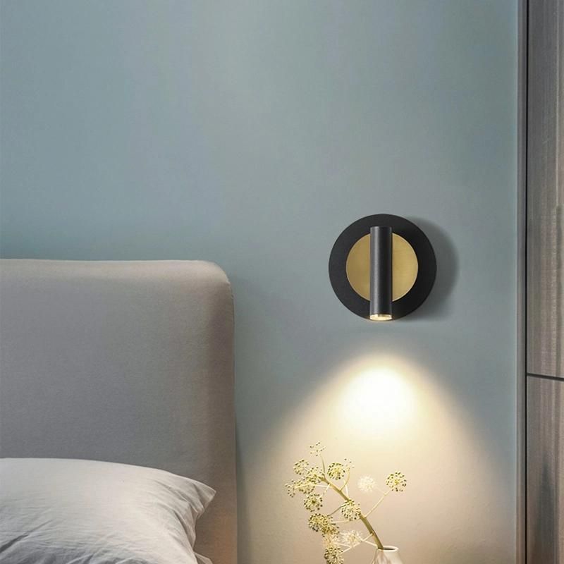 Black White Adjustable Angle Wall Lamp Bedside Lamp Bedroom Lamp LED