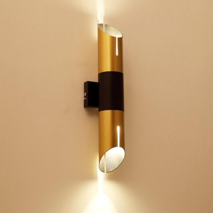 Modern Design Metal Pipe Bedside Wall Lamp Lights