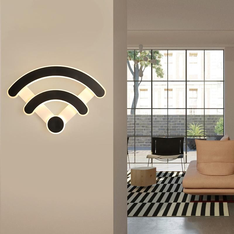 Hotel Restaurant WiFi Sign Energy Saving LED Wall Light Fixture