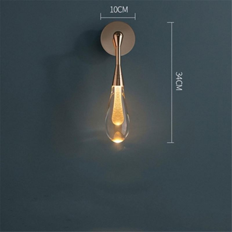 Bedroom Bedside Crystal LED Wall Lamps Living Room Television Background Wall Lights Simple Modern Creative Study Aisle Wandlamp