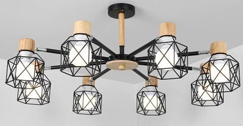 Vintage Chandelier Ceiling Chandeliers Adjustable Lustre for Living Room Bedroom Kitchen Wood Lighting (WH-WA-26)