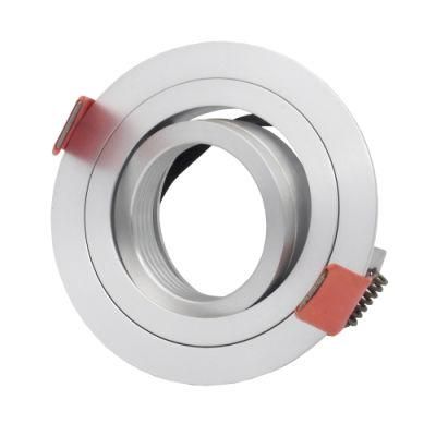 Round Tilt Halogen LED Spot Light Fixture Frame Holder Aluminum (LT2302B)
