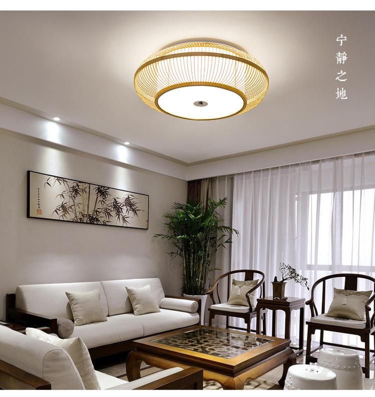 Asia Bamboo Ceiling Light Chinese Style Hanging Ceiling Lamp (WH-WA-41)